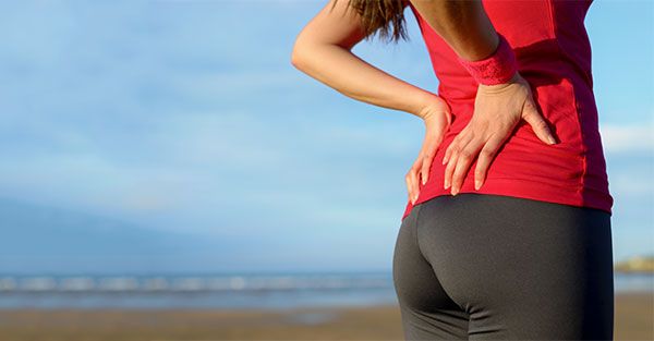 woman with back pain